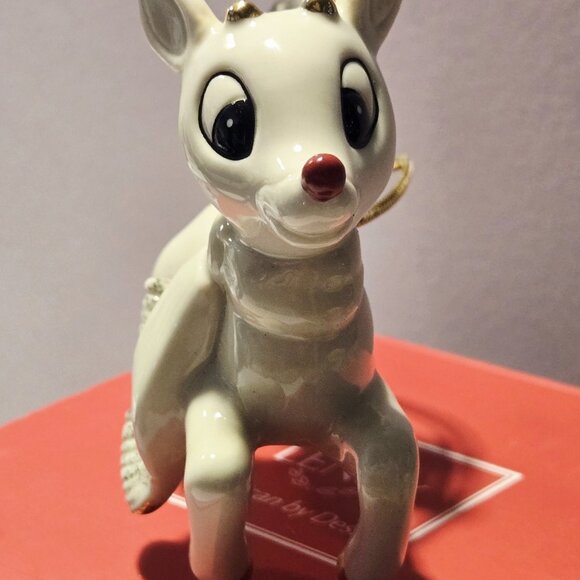 NEW Lenox Rudolph Ornament Red Nosed Reindeer Airplane Misfit Toy - Picture 3 of 5